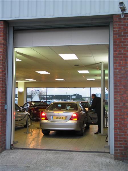 Driving the new Mercedes Benz out of the showroom